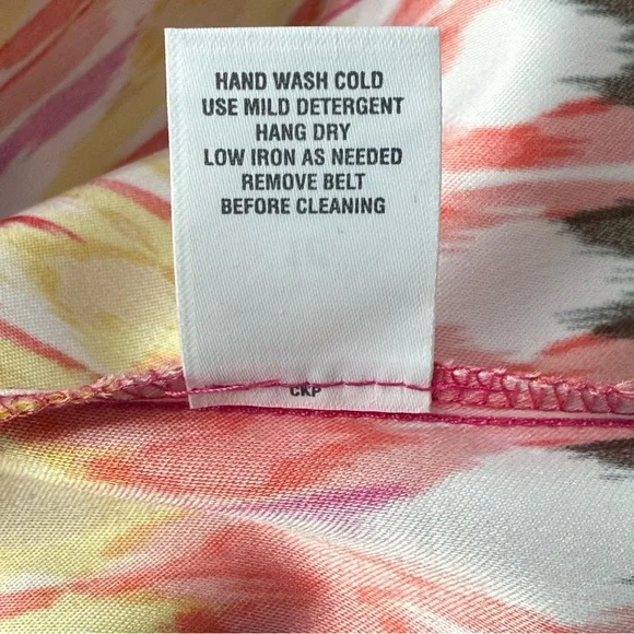 Roz & Ali Women's Sleeveless Round Neck Midi Vibrant Ikat Multicolor Dress Sz 16 - Picture 6 of 8